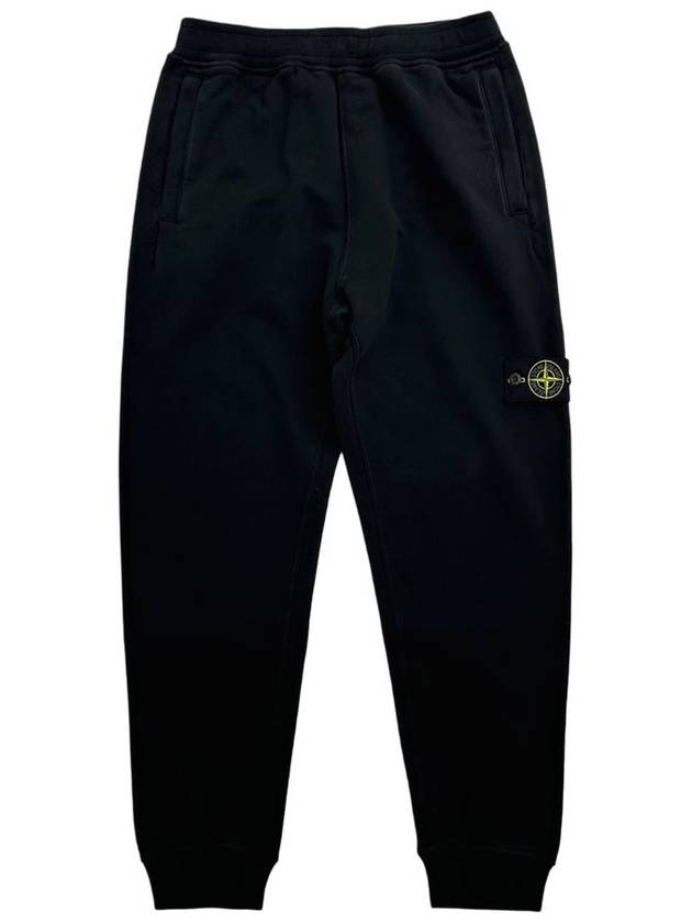 Signature Wappen Patch Cotton Baggy Pants Black - STONE ISLAND - BALAAN 2