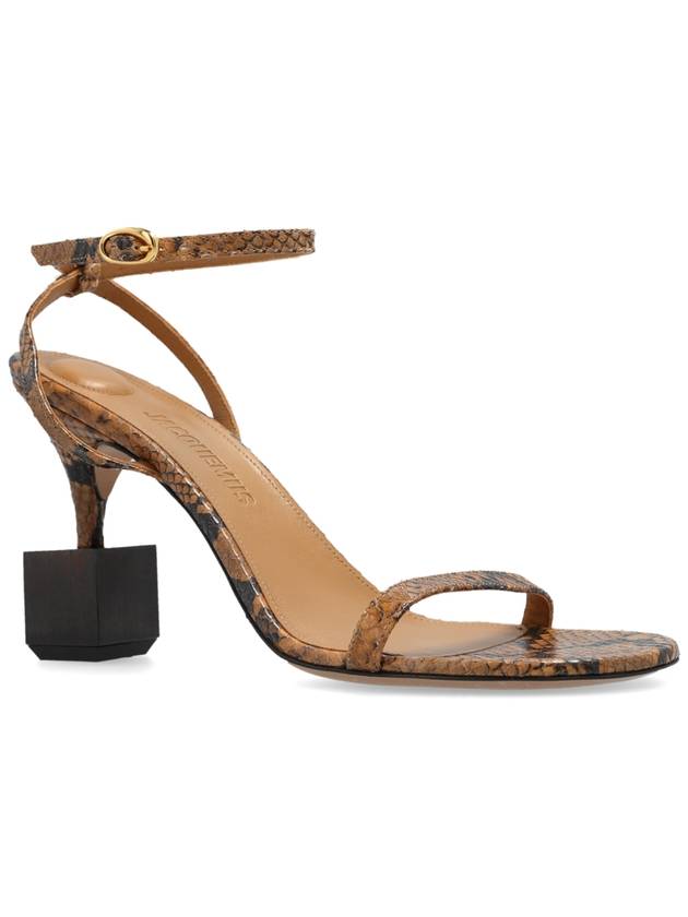 Jacquemus Heeled Sandals, Women's, Brown - JACQUEMUS - BALAAN 4