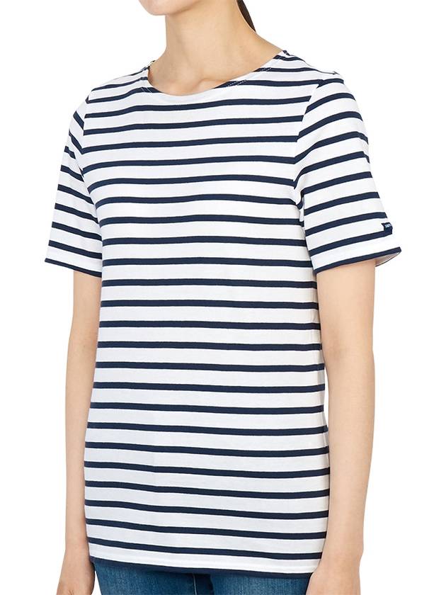 Levant Modern Striped Short Sleeve T-Shirt Marine - SAINT JAMES - BALAAN 8