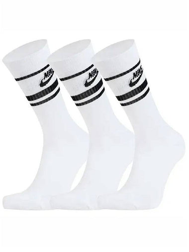 Sportswear Everyday Essential Crew Socks 3 Pack White - NIKE - BALAAN 1