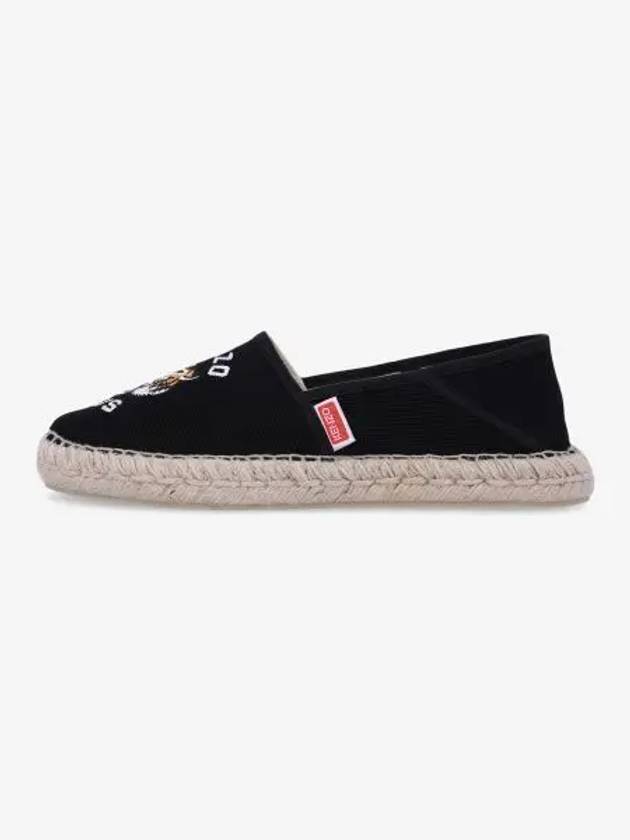 Tiger Canvas Espadrilles Black - KENZO - BALAAN 2