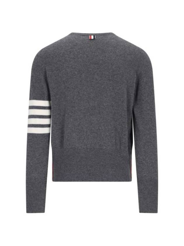 Diagonal Classic Cashmere Knit Top Grey - THOM BROWNE - BALAAN 3