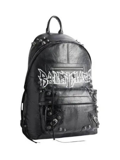 Le Cagole Leather Backpack Black - BALENCIAGA - BALAAN 2