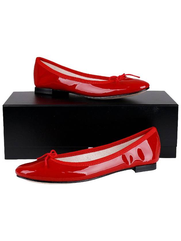 Women's Cendrillon Leather Ballerinas Flat Flammy Red - REPETTO - BALAAN 10