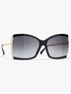 Sunglasses acetate metal black Lens gray gradient 9123 C622 - CHANEL - BALAAN 2