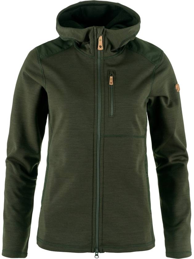 Women's Keb Fleece Hoodie Deep Forest - FJALL RAVEN - BALAAN 2