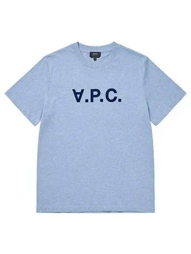 Standard Grand VPC Short Sleeve T-Shirt Blue - A.P.C. - BALAAN 2