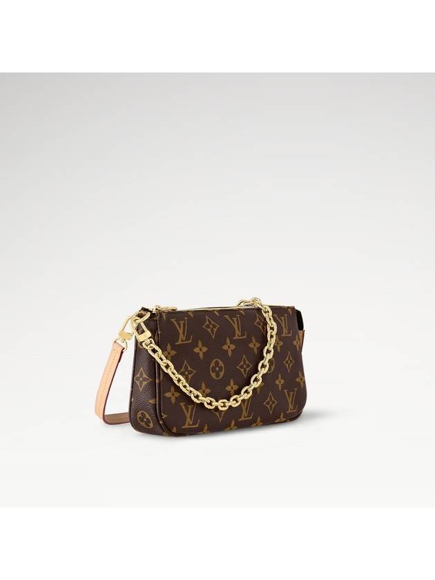 Pochette Accessoires Chain Monogram Shoulder Bag Brown - LOUIS VUITTON - BALAAN 3