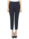 Women's Good Wool Treeca Crop Pants Navy - THEORY - BALAAN 2