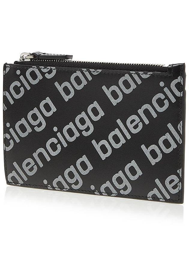 All Over Logo Card Wallet Black - BALENCIAGA - BALAAN 3