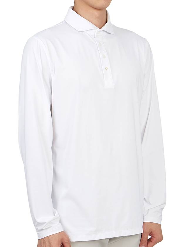 Ice Nylon Sun Golf PK Long Sleeve T-Shirt White - G/FORE - BALAAN 4