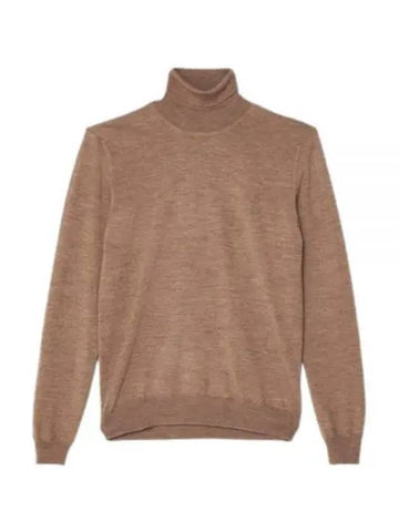 Lyd Merino Wool Turtleneck Brown - J.LINDEBERG - BALAAN 1