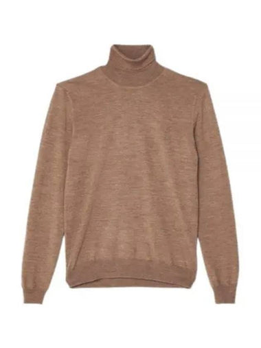 Lyd Merino Wool Turtleneck Brown - J.LINDEBERG - BALAAN 1