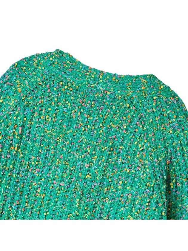 Nep Yarn Crop Cardigan Green - THE GREEN LAB - BALAAN 10