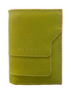 Saffiano Bicycle Wallet Green - MARNI - BALAAN.