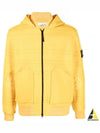 Men's Wappen Patch Zip-up Jacket Yellow - STONE ISLAND - BALAAN 2