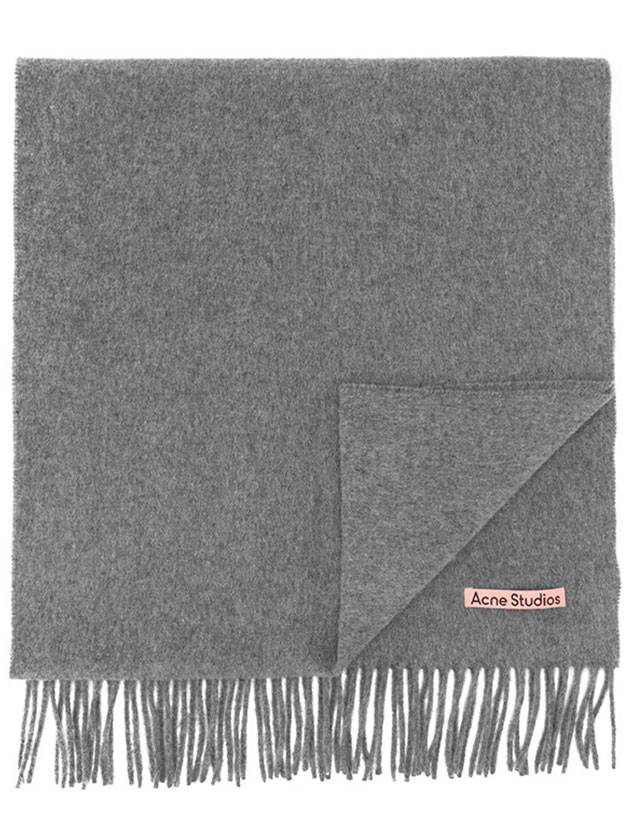 Skinny Wool Muffler Grey - ACNE STUDIOS - BALAAN 1