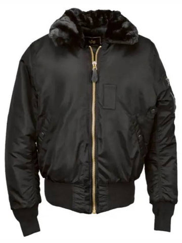 Men's B 15 Bomber Jacket Black - ALPHA INDUSTRIES - BALAAN 1