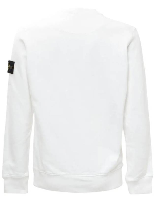 Men's Wappen Patch Sweatshirt White - STONE ISLAND - BALAAN 4