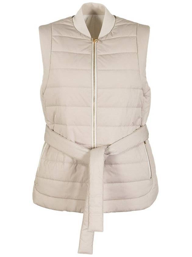 Reversible Belted Down Padded Vest Panama - BRUNELLO CUCINELLI - BALAAN 1