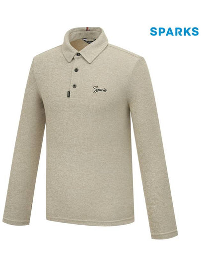 Men s neck color point long sleeved collar T shirt SO4MTS131 - SPARKS - BALAAN 2