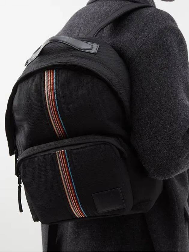 Signature Stripe Backpack Black - PAUL SMITH - BALAAN 6