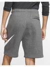 Sportswear Club Graphic Shorts Charcoal Heather - NIKE - BALAAN 4