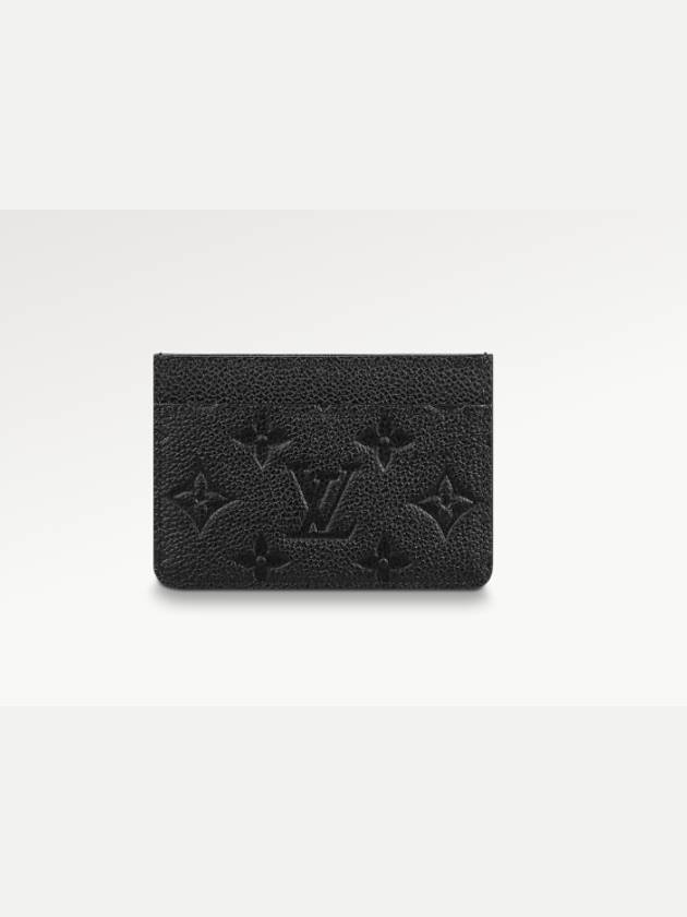 Monogram Empreinte Card Wallet Black - LOUIS VUITTON - BALAAN.