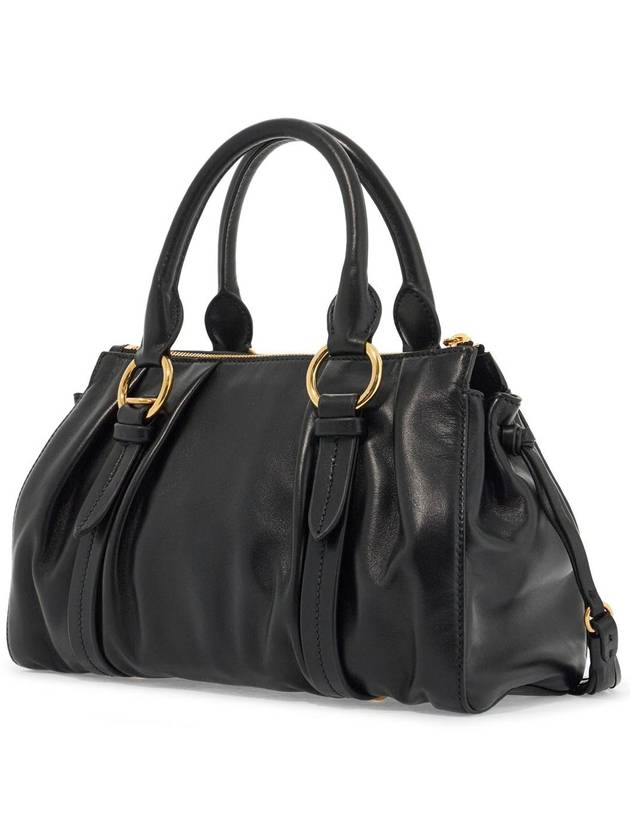 Joie Nappa Leather Tote Bag Black - MIU MIU - BALAAN 3