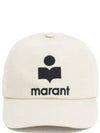 Tyron Logo Cotton Ball Cap Ecru - ISABEL MARANT - BALAAN 2