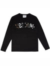 Fur logo long sleeve t shirt black ZA1219 - MOSCHINO - BALAAN 1