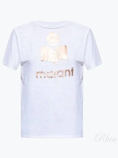 TS0001FA A1N10E WHRG Zwell Linen Women s Short Sleeve Tee - ISABEL MARANT - BALAAN 1