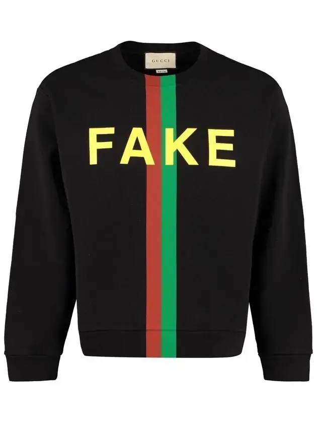 Fake Print Sweatshirt - GUCCI - BALAAN 1