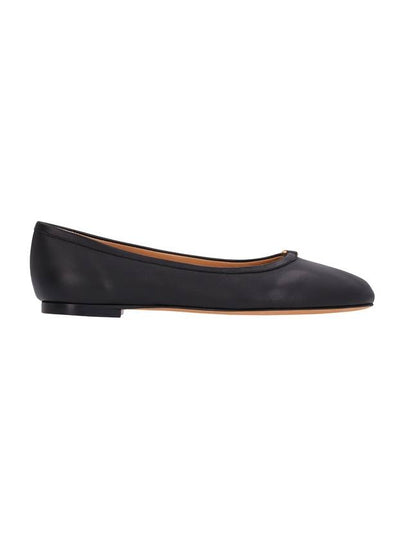 Marcie Leather Ballerina Flats Black - CHLOE - BALAAN 2