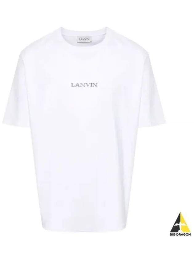 24 RUTS0042J110 01 Logo embroidered short sleeve t shirt - LANVIN - BALAAN 1