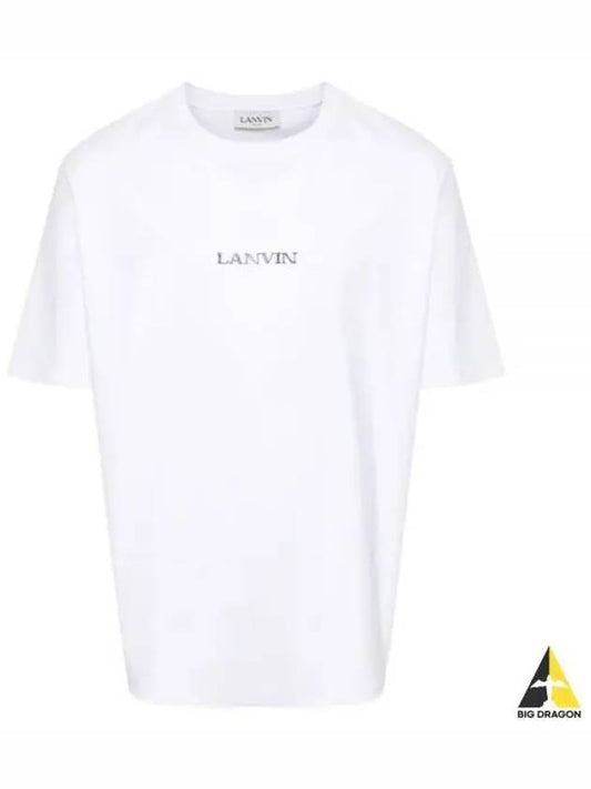 RUTS0042J110 01 Logo embroidered short sleeve t shirt - LANVIN - BALAAN 1