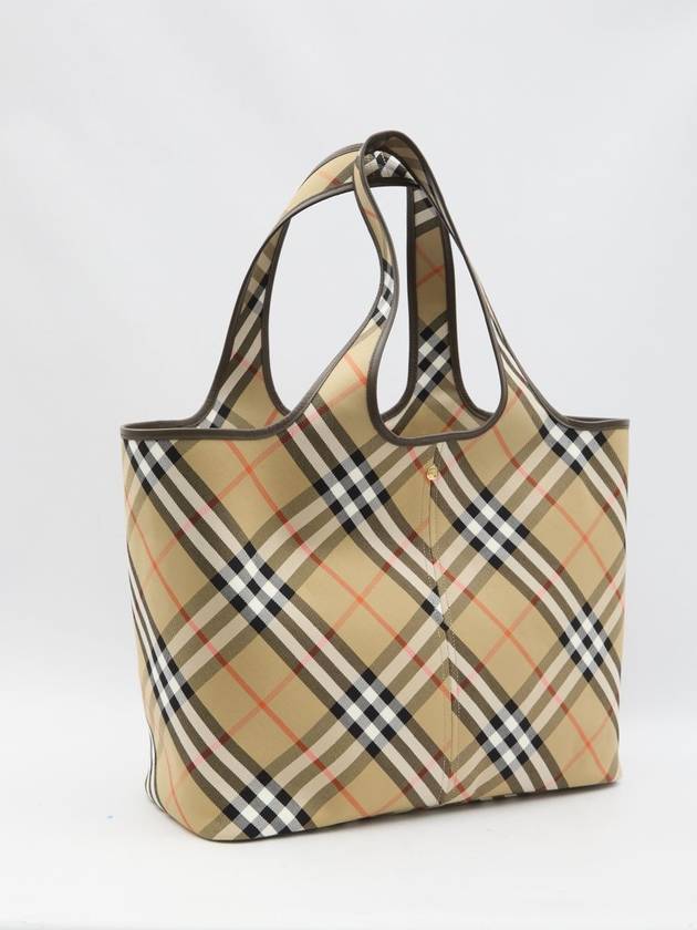 Check Medium Tote Bag Sand - BURBERRY - BALAAN 3