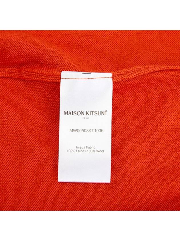 Bold Fox Head Patch Regular Cardigan Red - MAISON KITSUNE - BALAAN 11