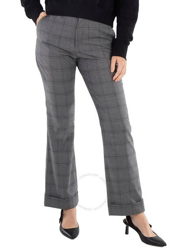 Kolor Ladies Gray Glen Plaid Tailored Trousers, Brand Size 2 (Medium) - KOLOR - BALAAN 1