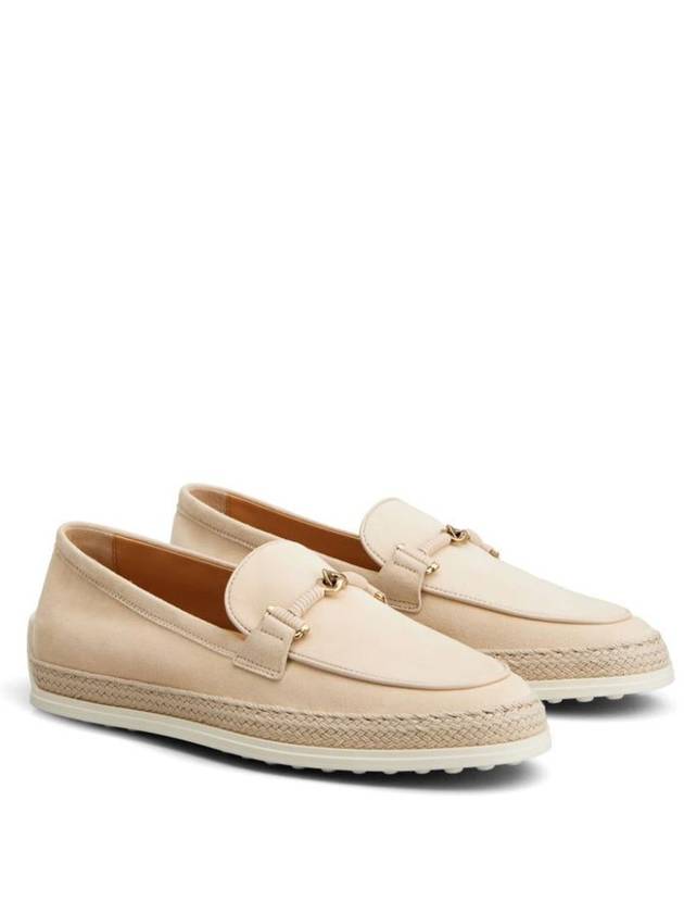 Tod'S Suede Slipper Loafers With Double T Ring Accessory Shoes - TOD'S - BALAAN 2