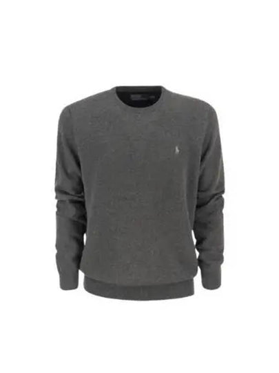 Logo Basic Pullover Knit Top Dark Grey - POLO RALPH LAUREN - BALAAN 2