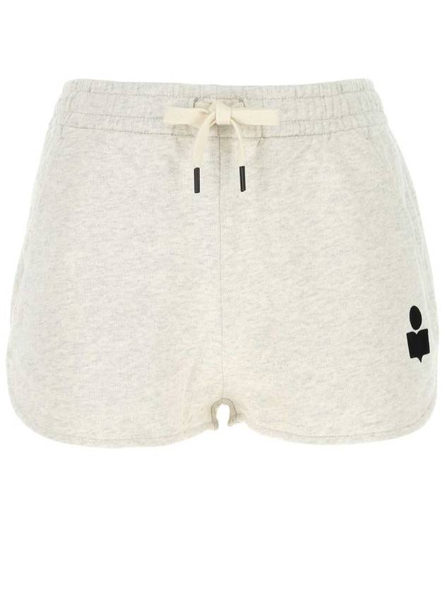 Mipha Logo Banding Shorts Ecru - ISABEL MARANT ETOILE - BALAAN 2