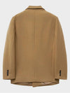 Heavy Wool Double Breasted Half Coat Beige - NOIRER - BALAAN 3