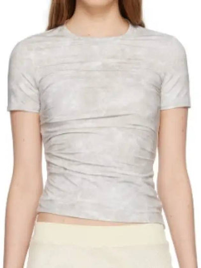 Printed Short Sleeve T-Shirt Grey - HELMUT LANG - BALAAN 2