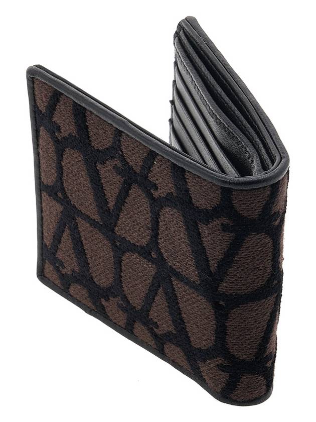 Toile Iconographe Half Wallet Brown - VALENTINO - BALAAN 4