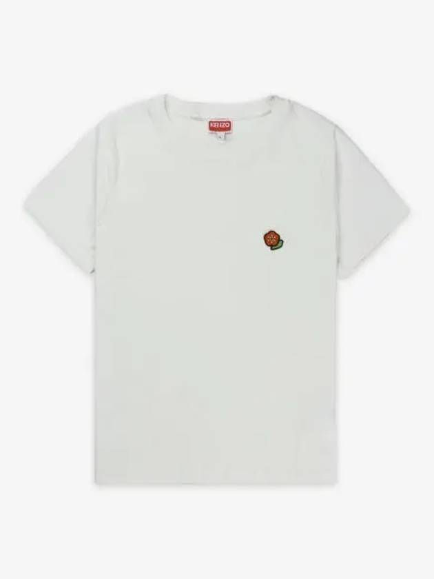 Pop Embroidered Short Sleeve T-Shirt White - KENZO - BALAAN 2