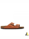 Arizona Perforated Suede Slippers Orange - BIRKENSTOCK - BALAAN 2