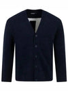 Clarke Back Logo Knitted Cardigan Navy - J.LINDEBERG - BALAAN 2