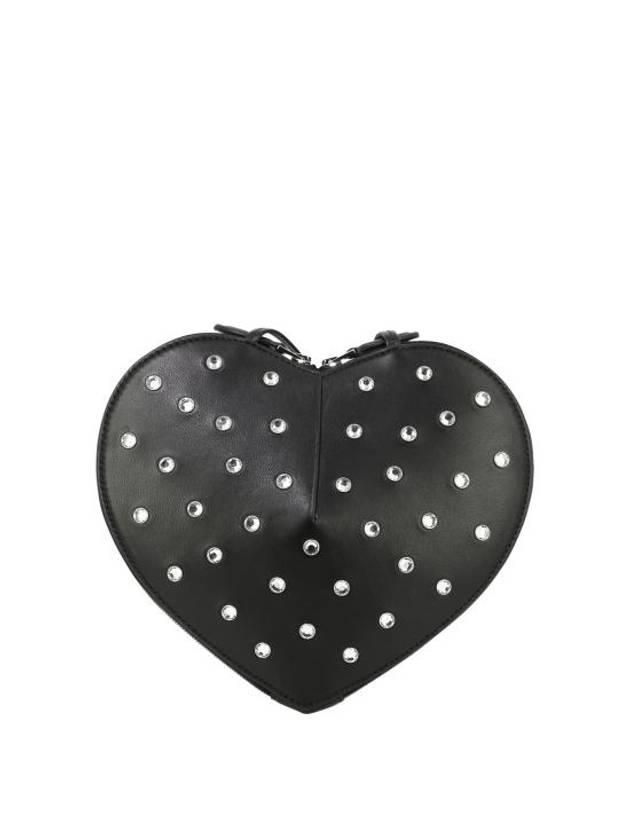 Le Coeur Heart Calfskin Shoulder Bag Black - ALAIA - BALAAN 4