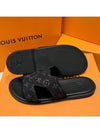 Men's Sandals Monogram Denim Black Mules - LOUIS VUITTON - BALAAN 6